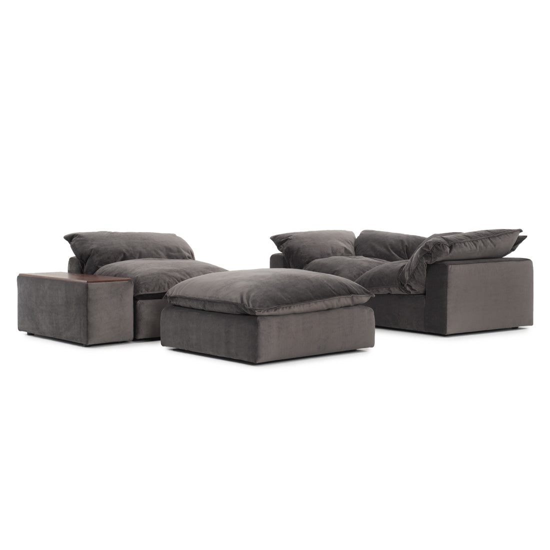 Nuage Fabric Modular Set Dark Grey