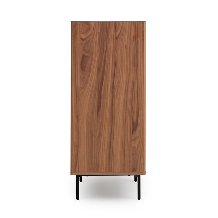 Ezio 5-Drawer Chest Dark Brown