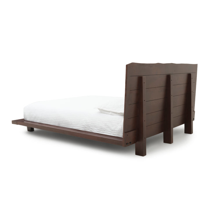 Noemi King Bed Dark Brown