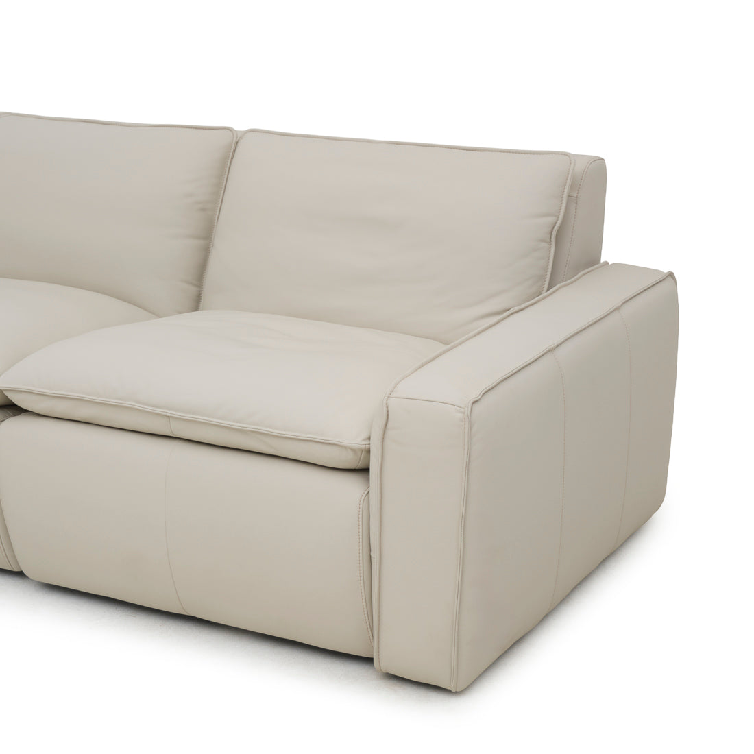 Nadyna Leather Modular Set Beige