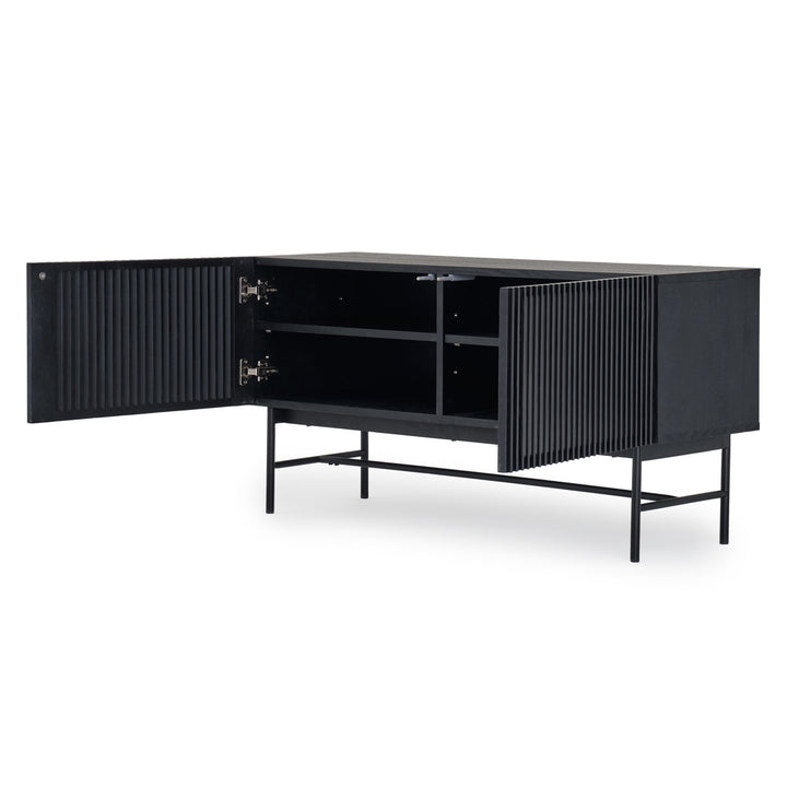 Easton Wood Sideboard Black