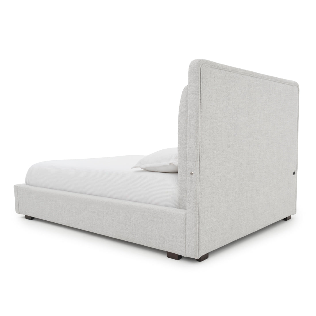 Elisha Fabric Queen Bed Light Grey