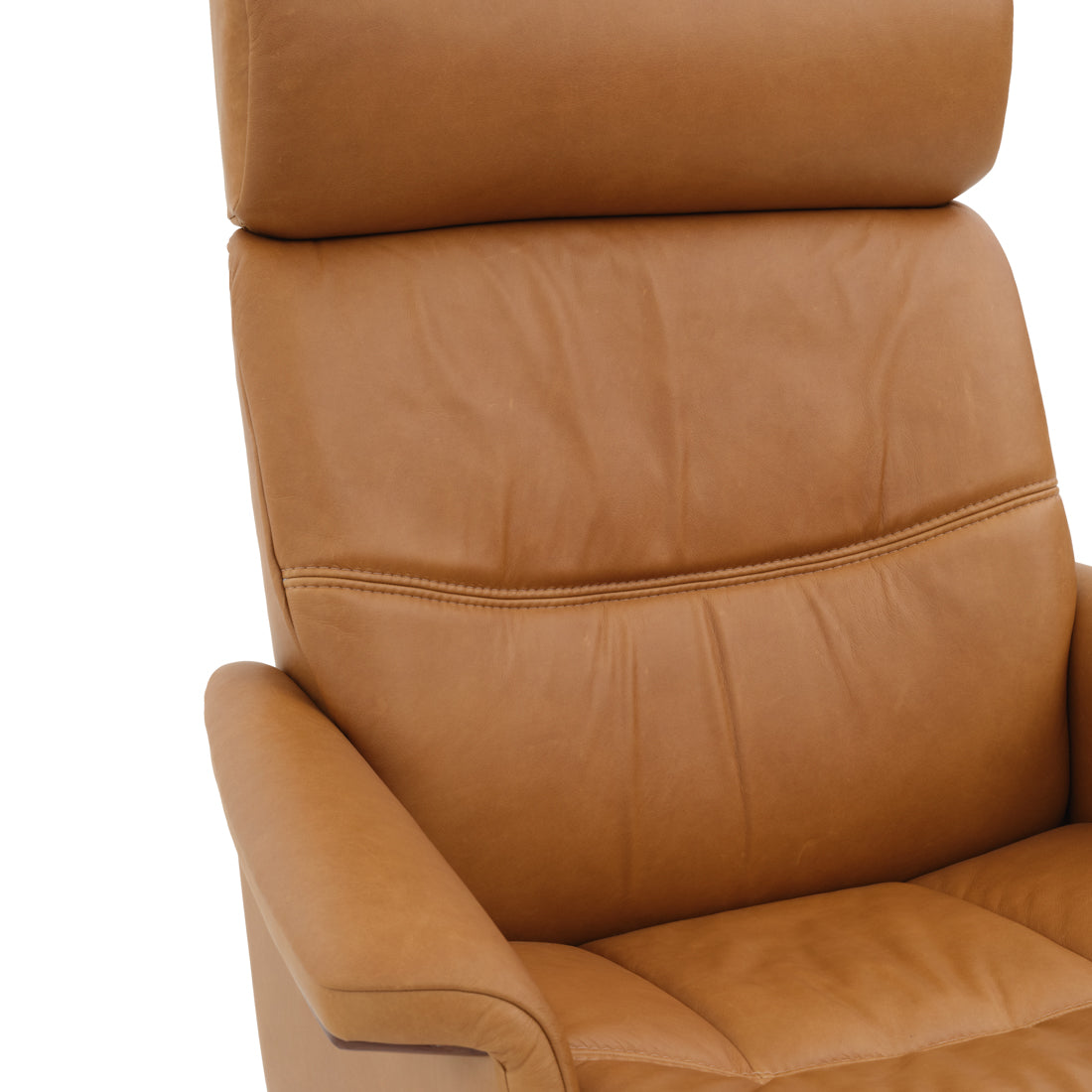 Norris Reclining Chair with Ottoman Cognac