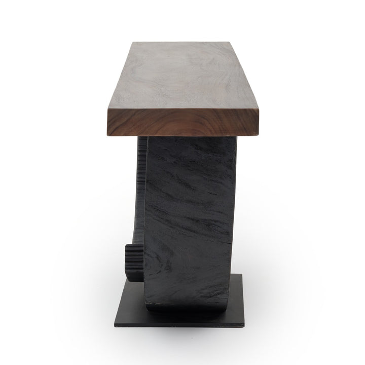 Wintra Wood Console Table Black