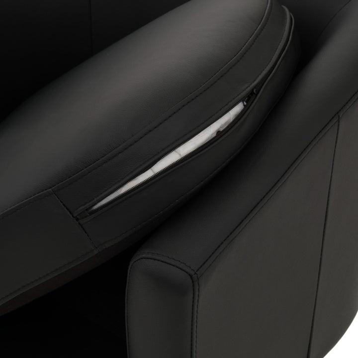 Wesel Swivel Accent Chair Black