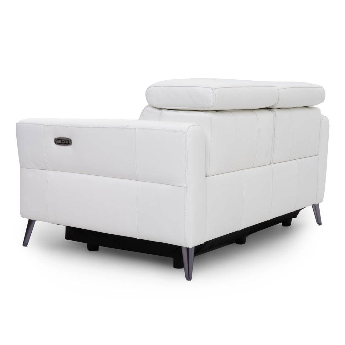 Westlyn Leather Reclining Loveseat White