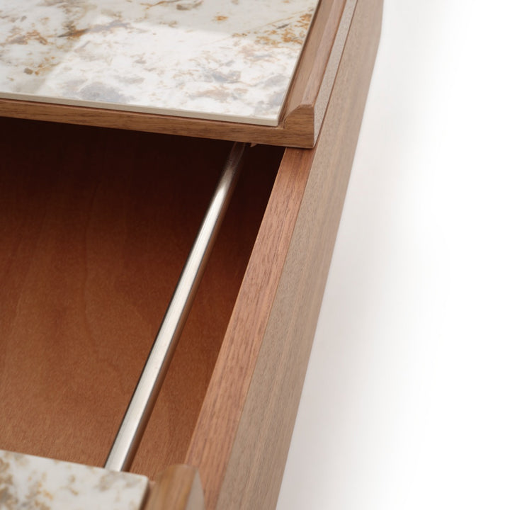 Emoni Coffee Table with Storage Dark Brown