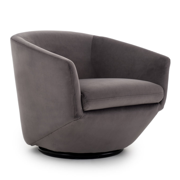 Wyle Swivel Accent Chair Light Grey