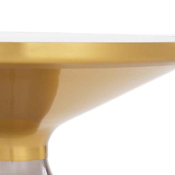 Wanya Glass End Table Black