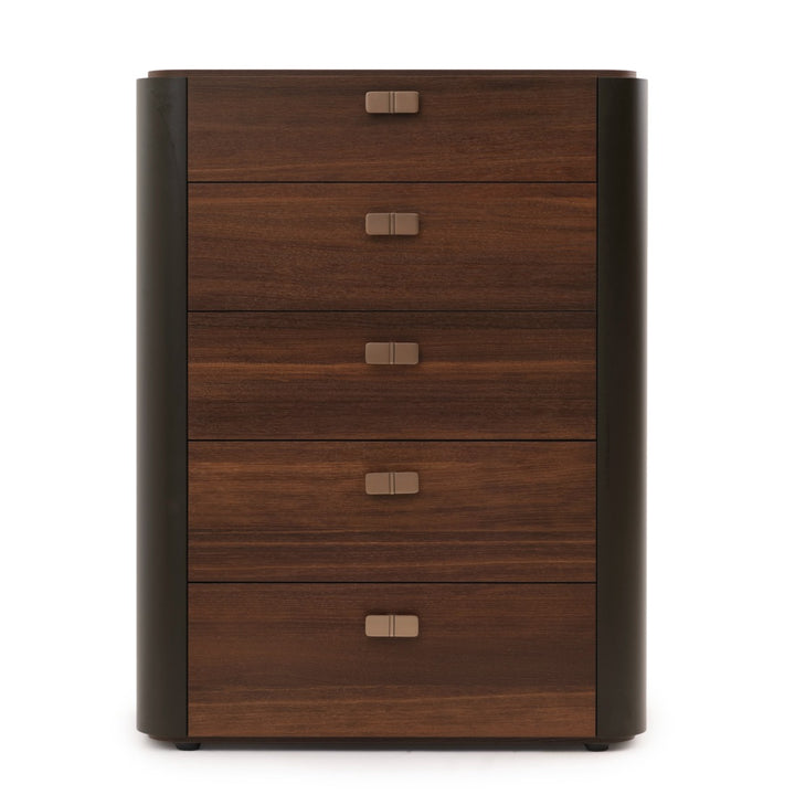 Wadena 5-Drawer Chest Dark Brown
