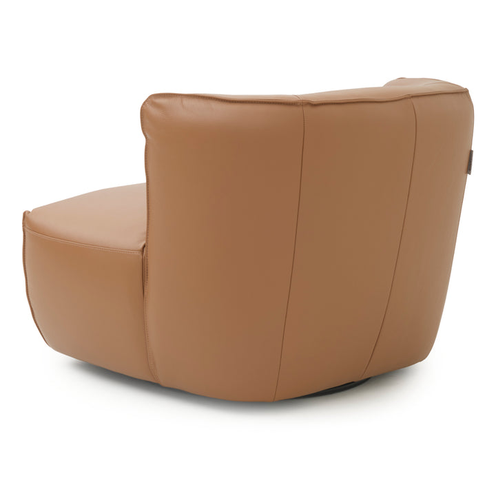 Nahla Swivel Accent Chair Cognac