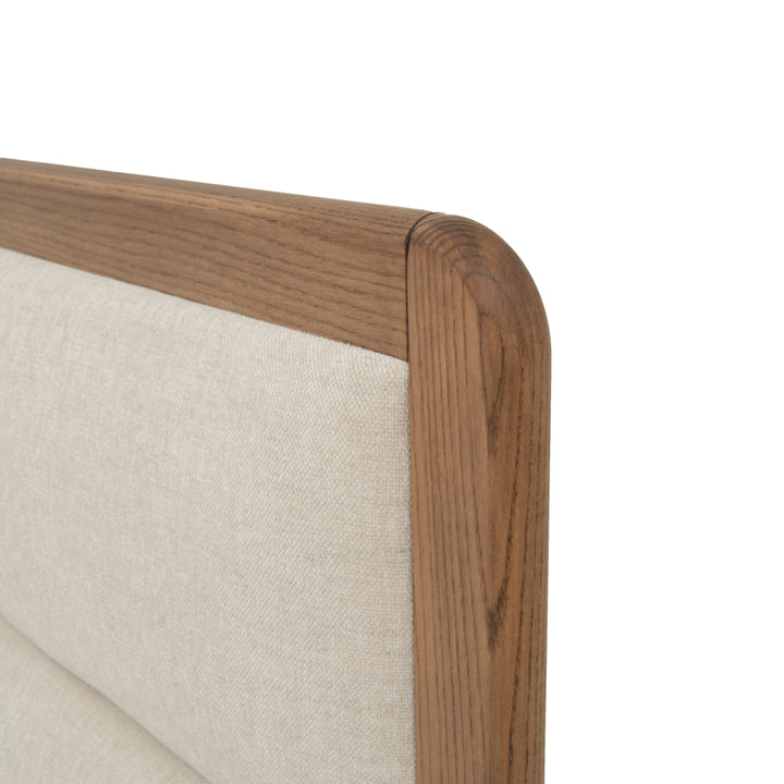 Nicolette Fabric Queen Bed Dark Brown