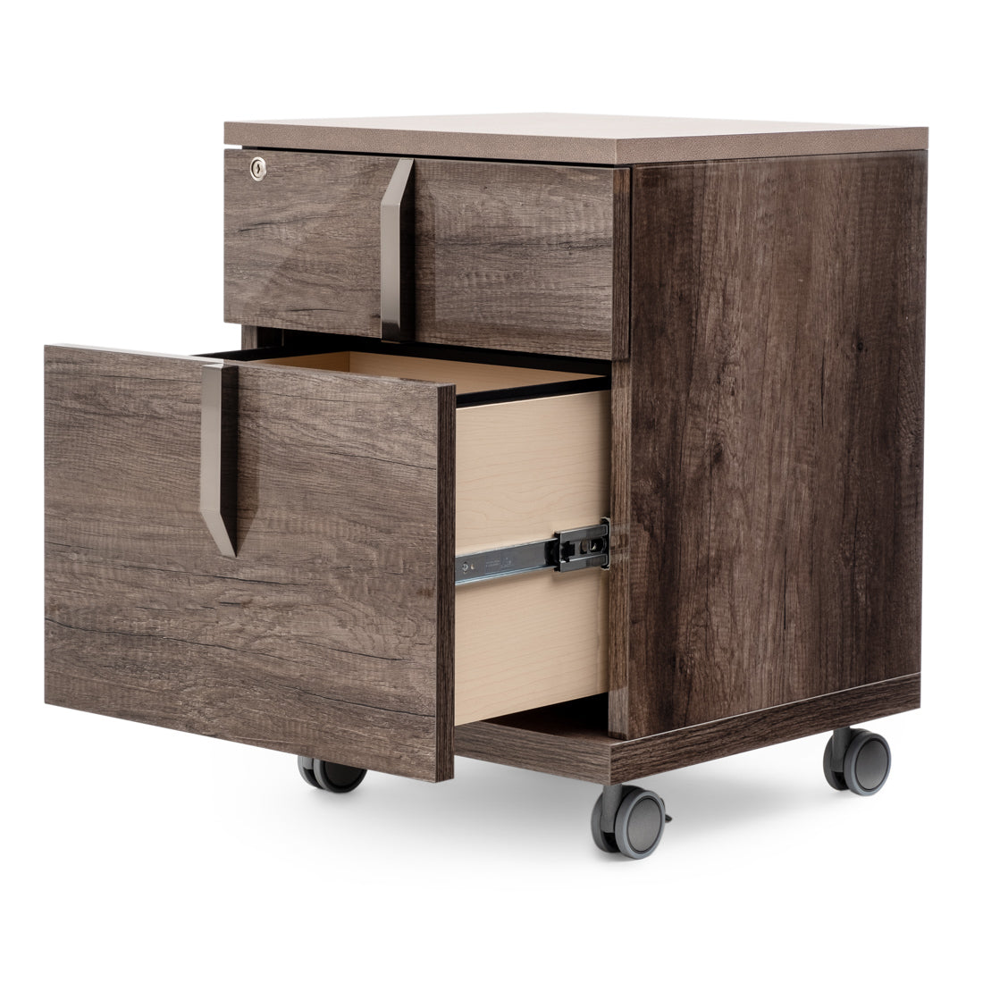 Winslet 2-Drawer Filing Cabinet Dark Brown
