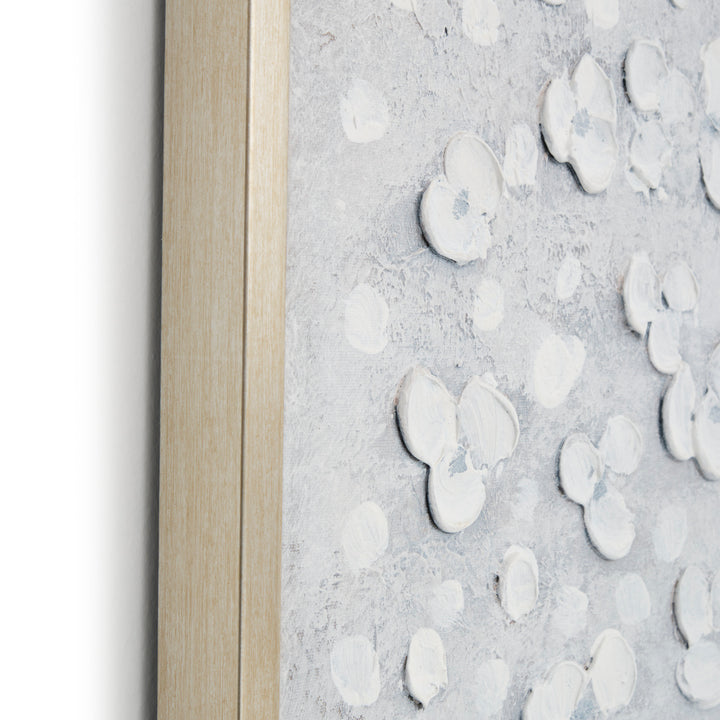 Walflora Painting on Canvas Light Grey