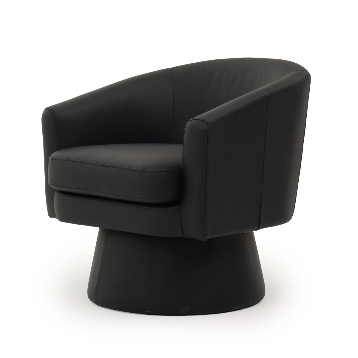 Wesel Swivel Accent Chair Black