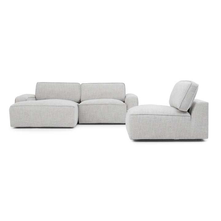 Nash Fabric Modular Set Light Grey