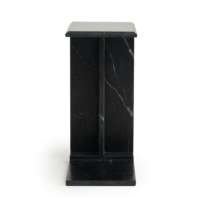Neville Marble Accent Table Black