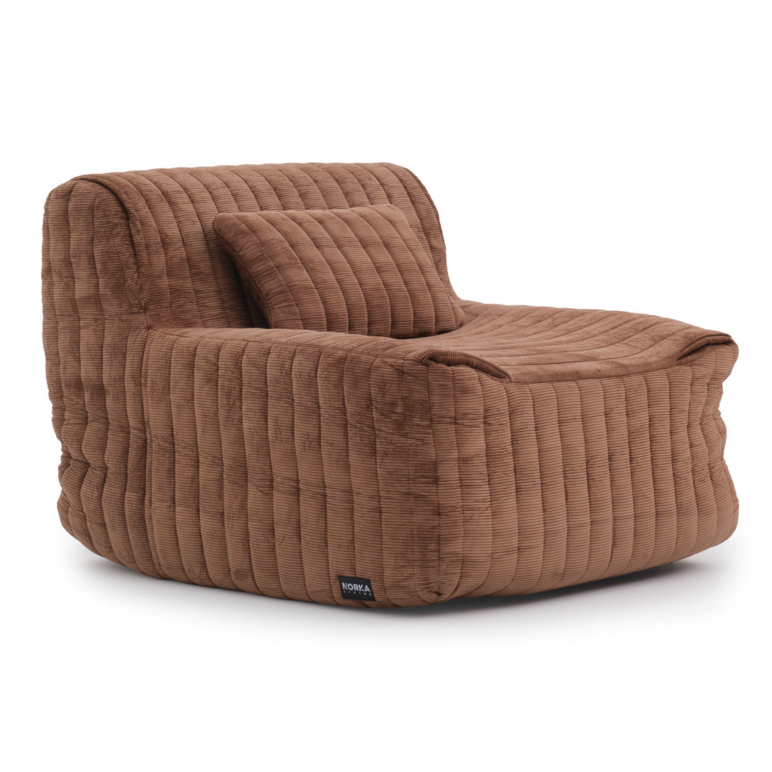 Esmina Fabric Accent Chair Dark Brown