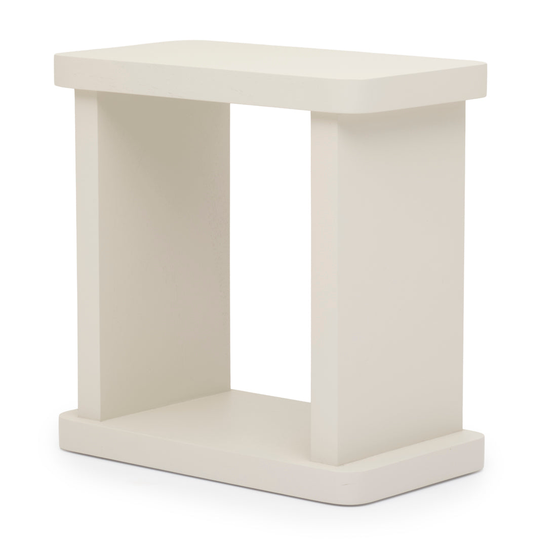 Siya Wood Accent Table White