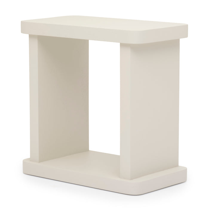 Siya Wood Accent Table White