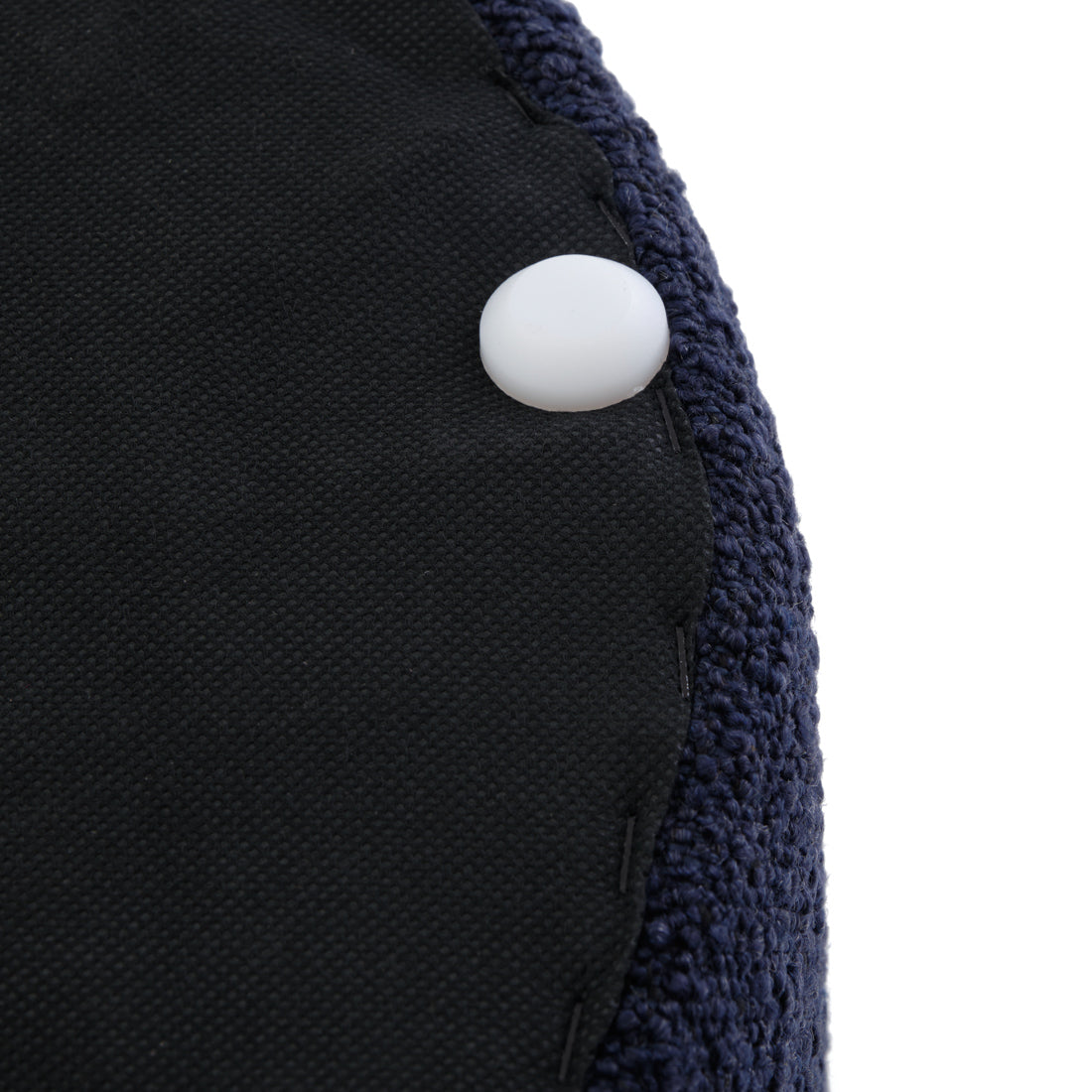 Emondi Fabric Ottoman Dark Blue