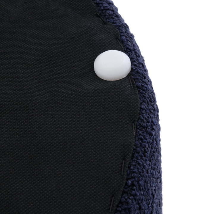 Emondi Fabric Ottoman Dark Blue