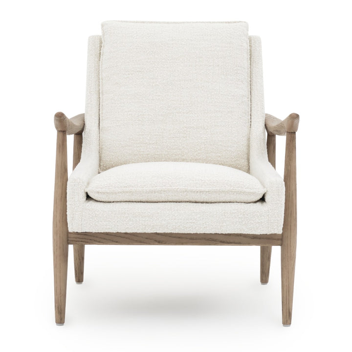 Nolra Fabric Accent Chair Off White