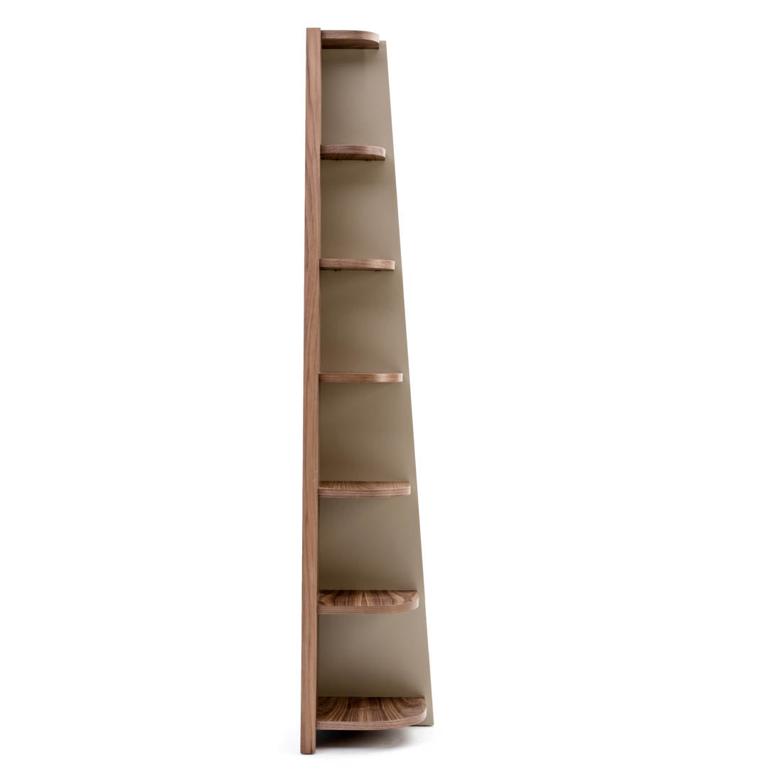 Neghan Wood Bookcase Dark Brown