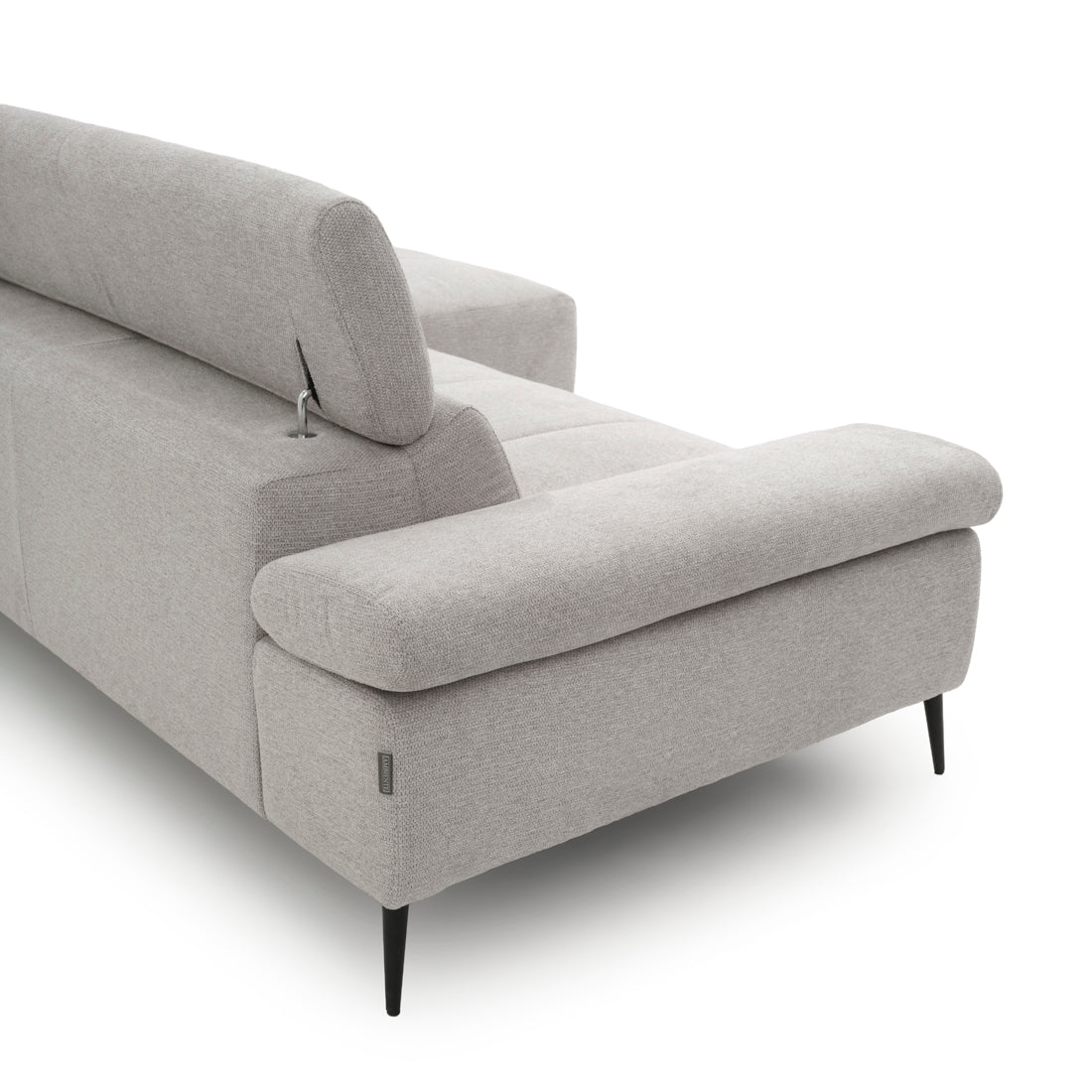 Eldan Fabric Sectional Sofa Light Grey