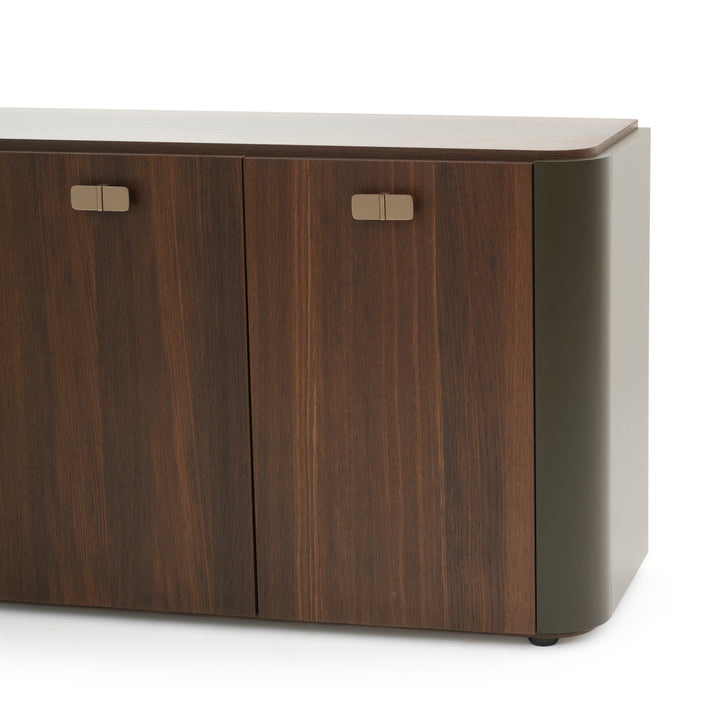 Wadena Wood Sideboard Dark Brown