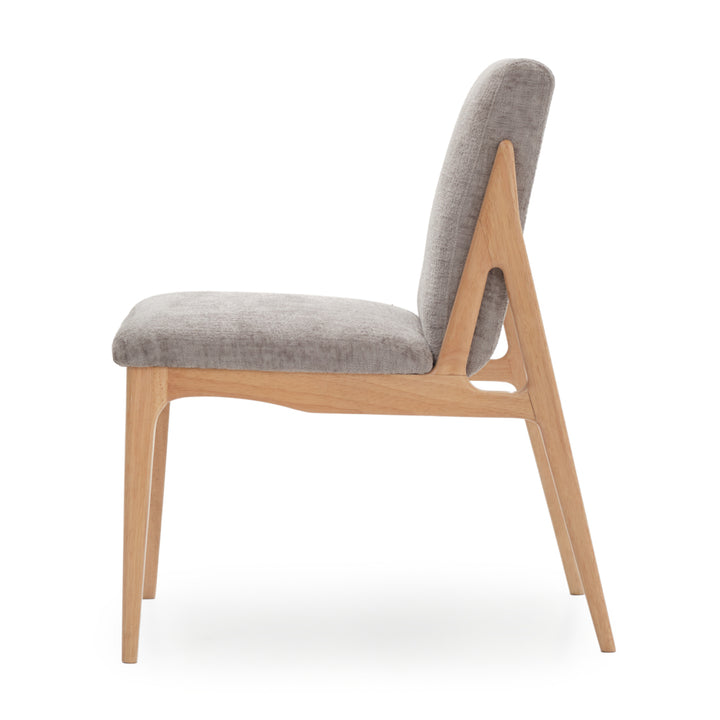 Edrina Fabric Chair Light Grey