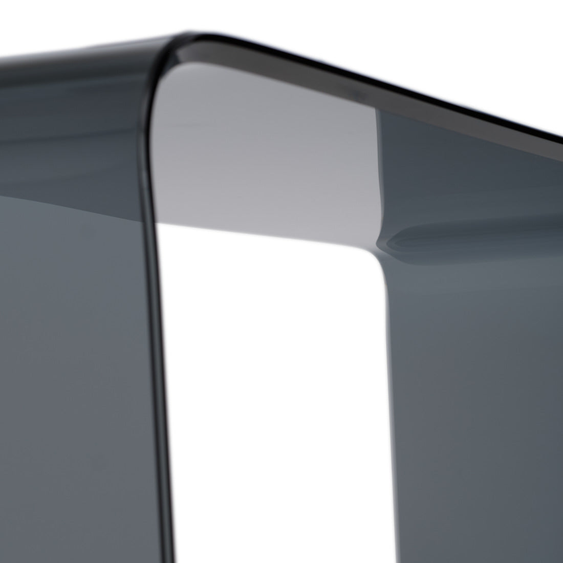 Wenzel Glass Console Table Dark Grey