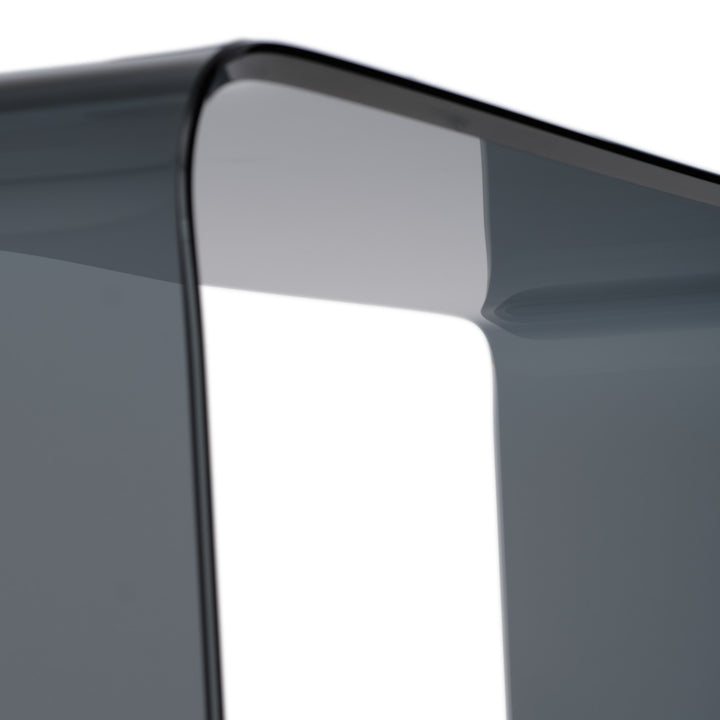 Wenzel Glass Console Table Dark Grey
