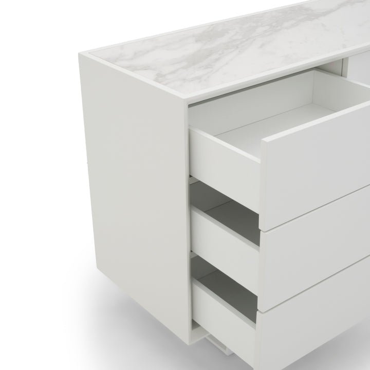 Wimzy Wood Sideboard White
