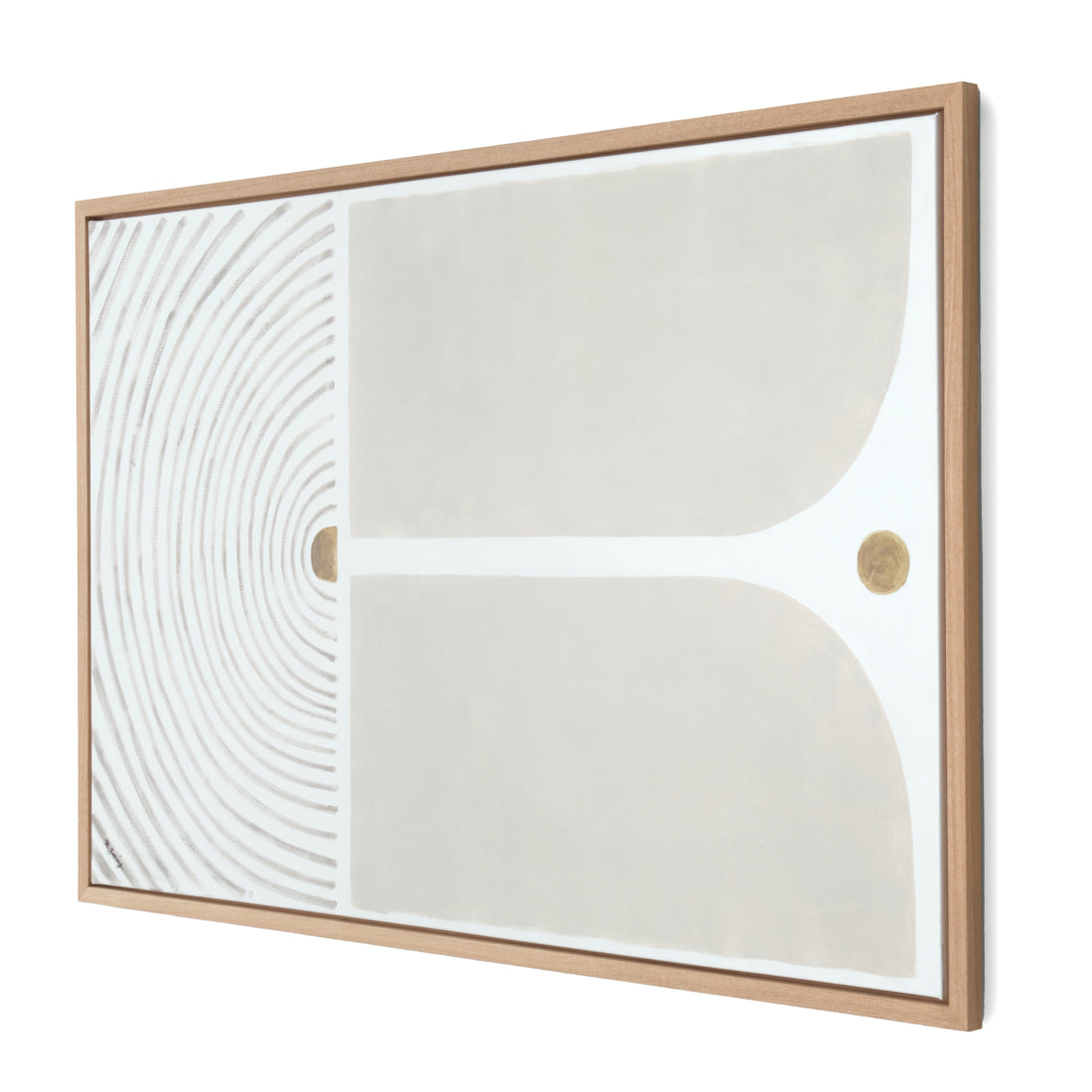 Nomadi Painting on Canvas Beige