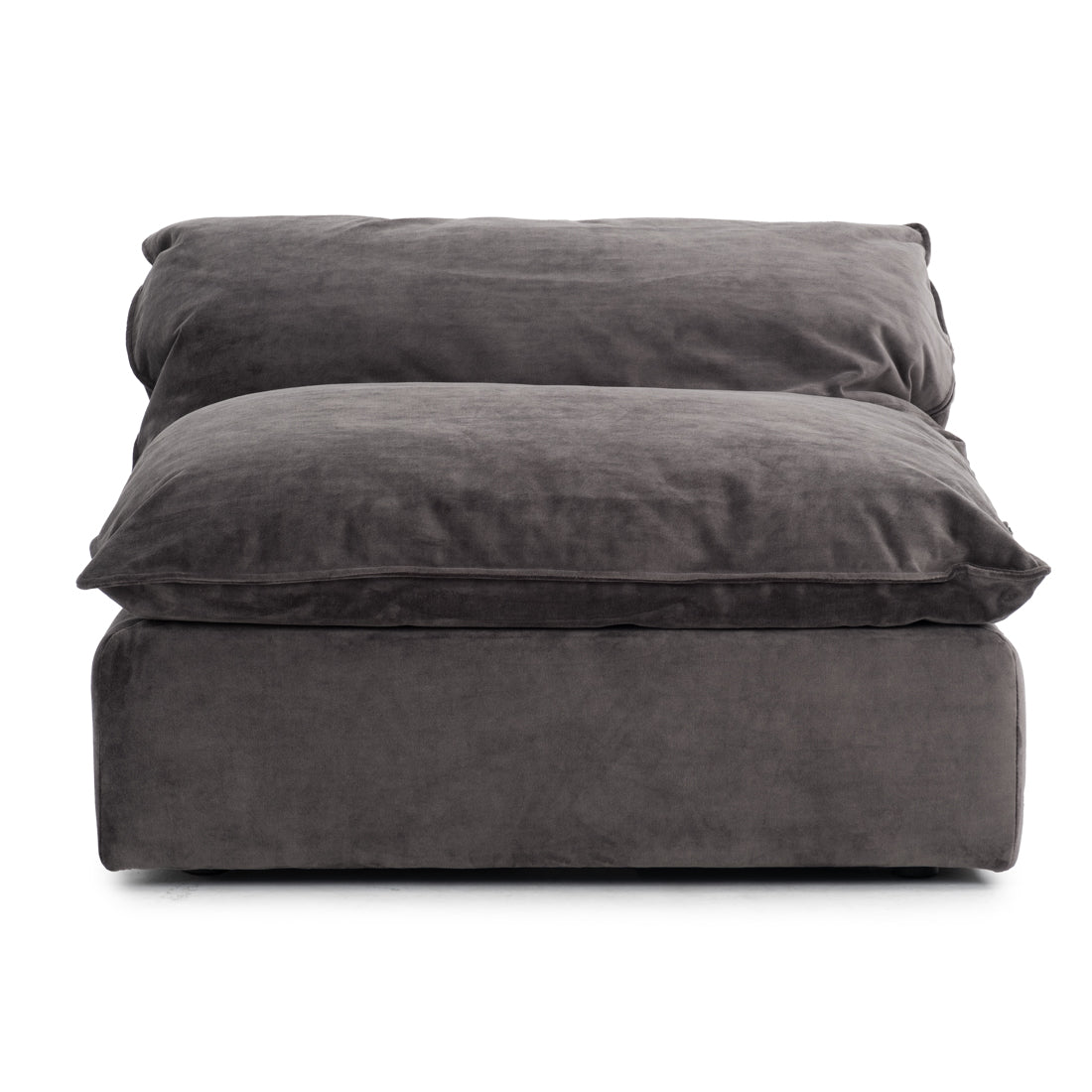 Nuage Modular Armless Chair Dark Grey