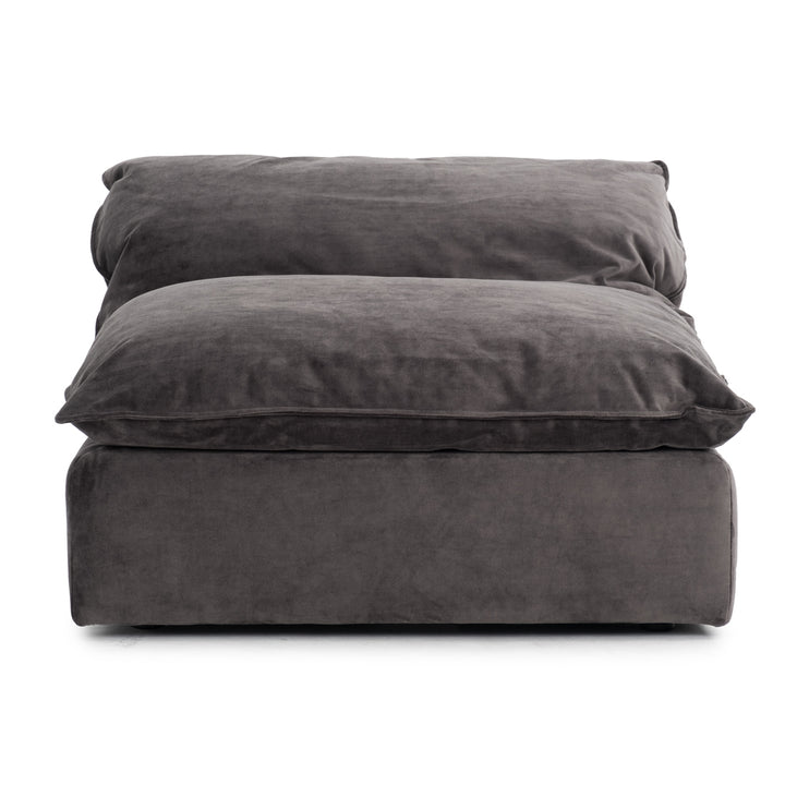 Nuage Modular Armless Chair Dark Grey