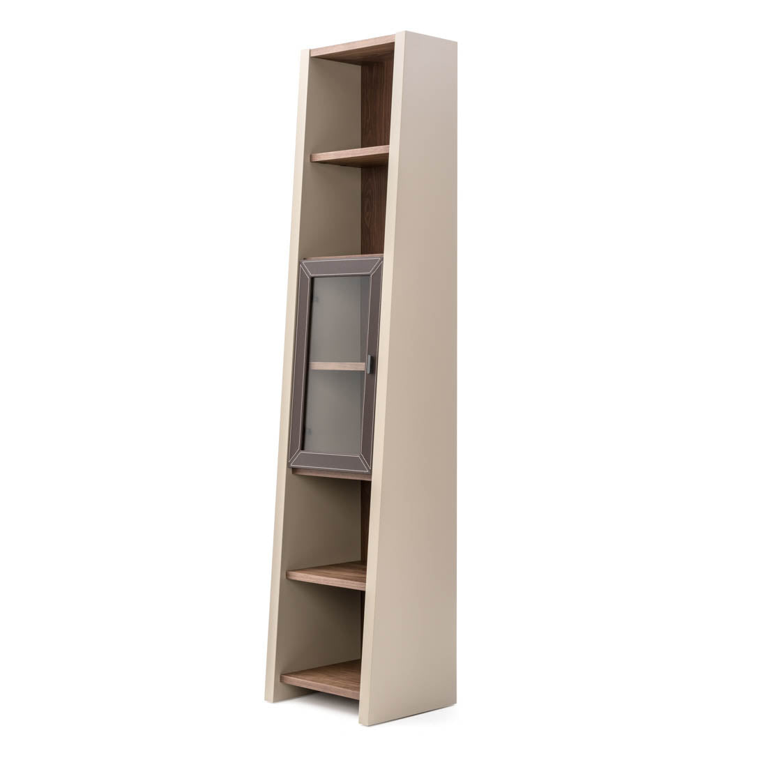 Neghan Wood Bookcase Dark Brown