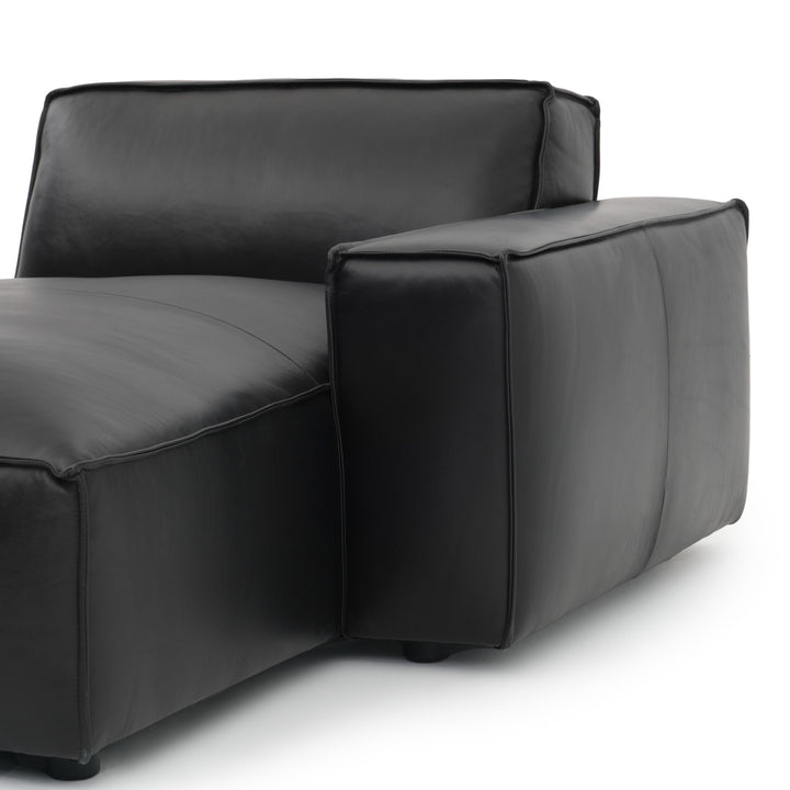 Nook Modular Right Chaise Black
