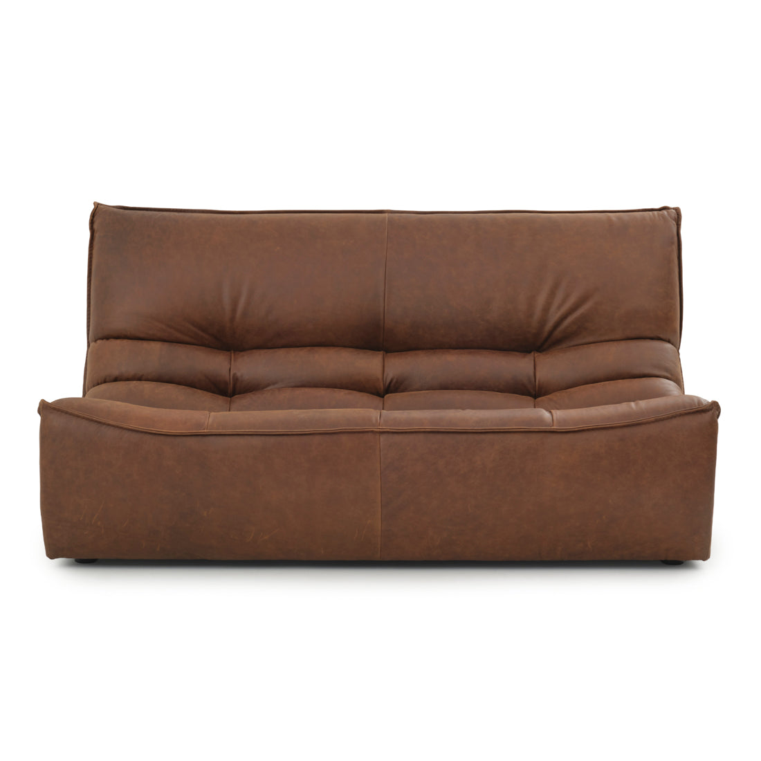 Nesto Modular Armless Loveseat Dark Brown