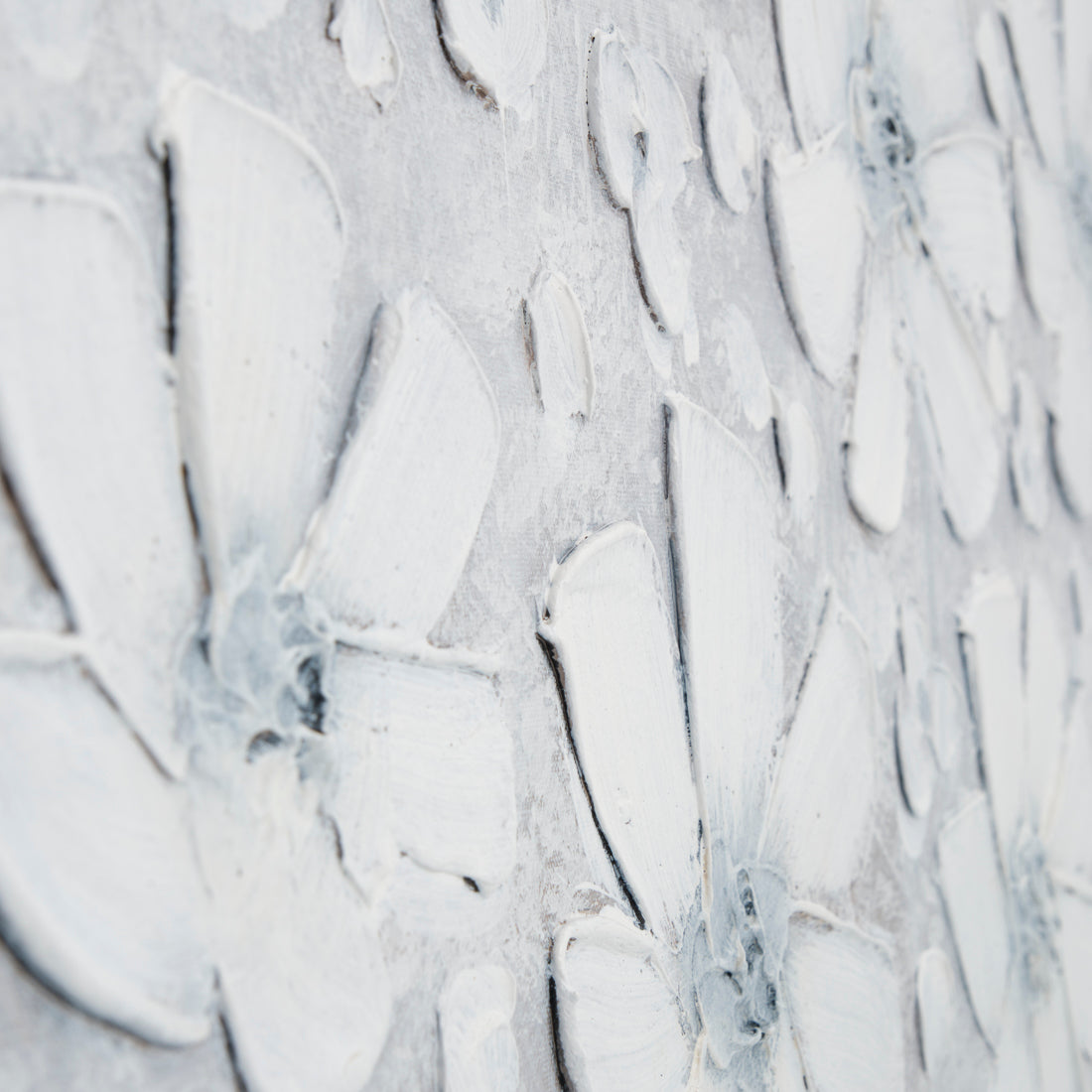 Walflora Painting on Canvas Light Grey