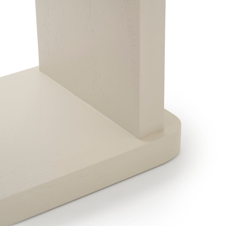 Siya Wood Accent Table White