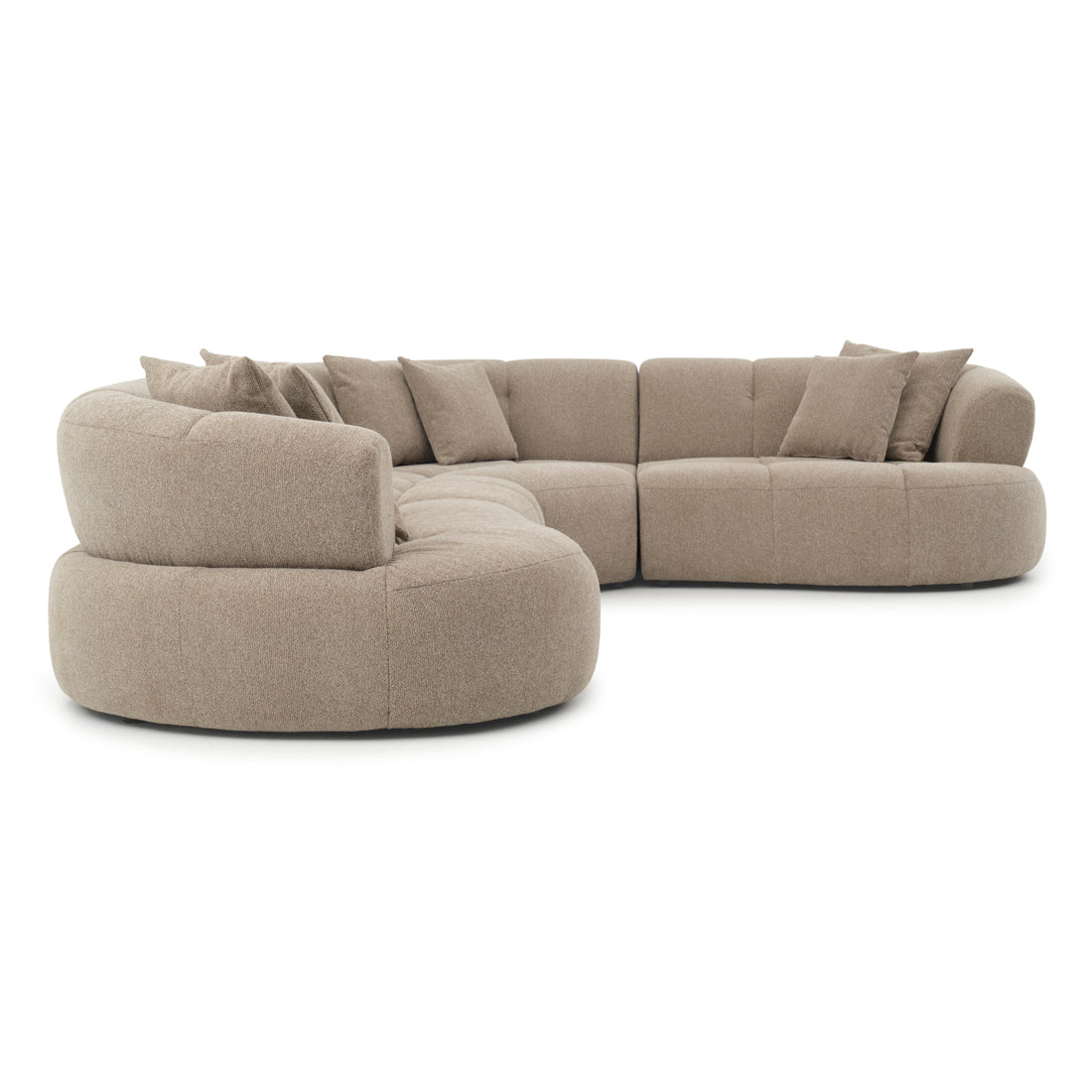 Edwina Fabric Modular Set Taupe