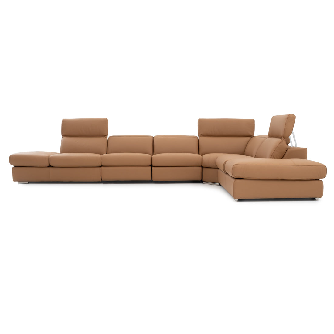 Whitmore Reclining Sectional Sofa Cognac