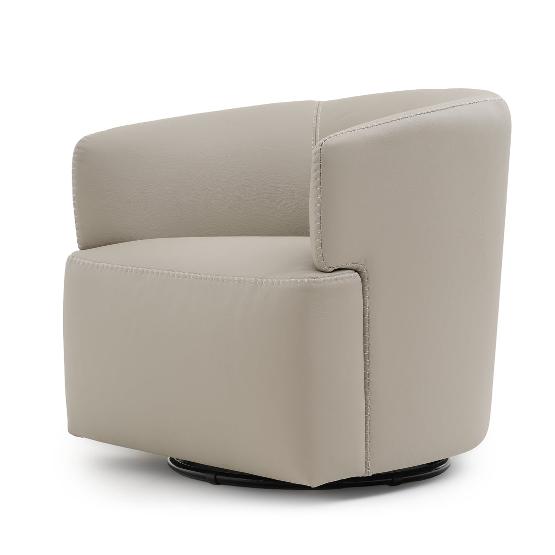 Westie Swivel Accent Chair Light Grey