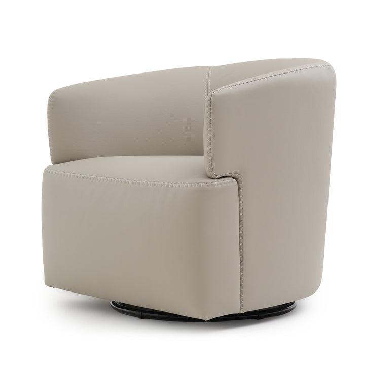 Westie Swivel Accent Chair Light Grey