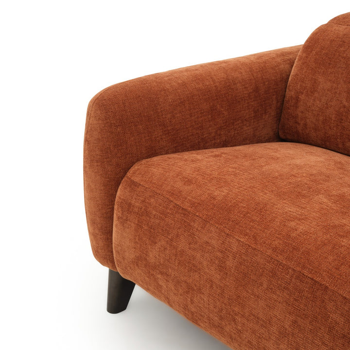 Nilani Fabric Reclining Sofa Orange