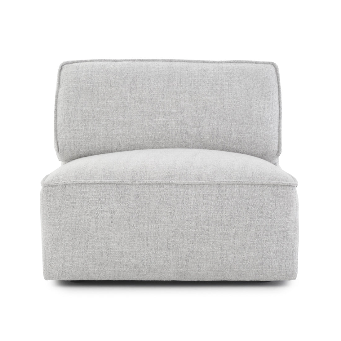 Nash Modular Armless Chair Light Grey