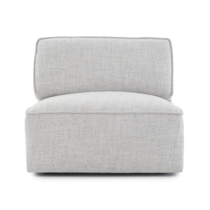 Nash Modular Armless Chair Light Grey