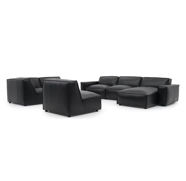 Nook Leather Modular Set Black
